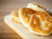 Fried pies - fluffy baked goods in a frying pan