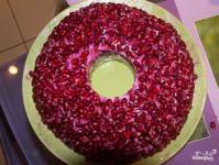 Salad “Pomegranate bracelet” with chicken