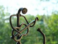 Metalo amatų DIY geležinės figūrėlės
