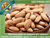 Almonds: benefits, harm, composition, recipes