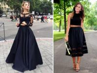 Black evening dress - the most fashionable and beautiful outfits for girls Black and white evening dress