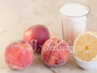 Fragrant peach and orange jam