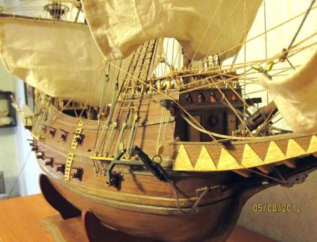 Laeva Galleon San Giovanni Batista ajalugu üksikasjalikud joonised