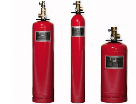 Автоматичне газове пожежогасіння, сфери застосування, характеристики систем Балон для гасіння пожежі