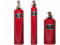 Automatic gas fire extinguishing, areas of application, system characteristics Fire extinguishing cylinder