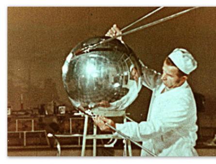 The first artificial satellite of the Earth