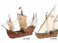 Navires de Christophe Colomb : navire Santa Maria, Pinta et Niña Niña