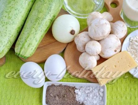 Запеканка из кабачков с грибами – идеальный ужин для тонкой талии