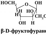 Fruktozės struktūrinė cheminė formulė Fruktozės cheminė formulė
