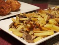 Potatoes with honey mushrooms in the oven