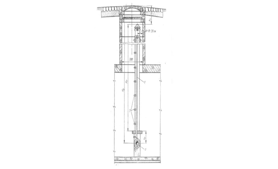 Колодец для пожарного гидранта чертеж